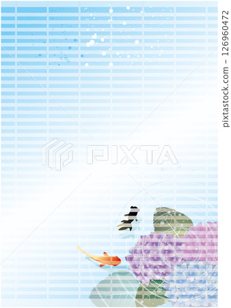 夏雨季的繡球花風景 夏雨季的繡球花風景 126960472