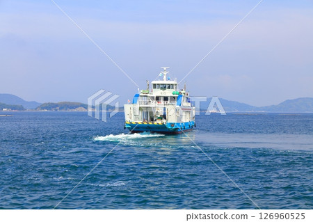 【廣島縣】晴天時天皇~切口航線的渡輪(櫻海運) 【廣島縣】晴天時天皇~切口航線的渡輪(櫻海運) 126960525