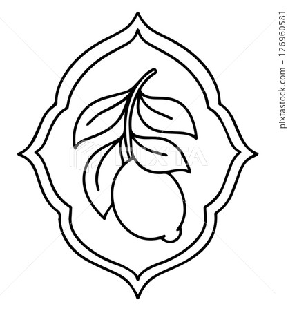 lemon, vector, ribbon 126960581