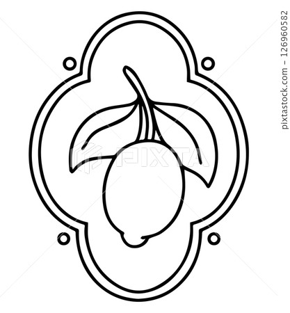 lemon, vector, ribbon 126960582