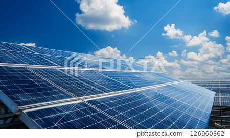 Solar panels capturing clean energy 126960862