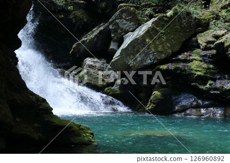 土佐町蛇淵瀑布，初夏（高知縣瀨戶川溪谷） 126960892