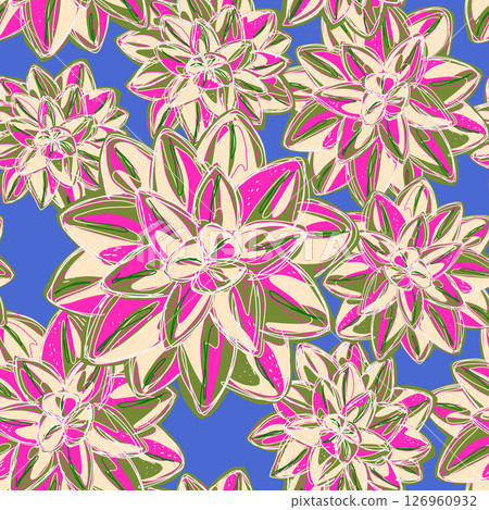 vector seamless pattern with purple flowers vector seamless pattern with purple flowers 126960932