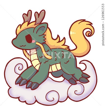Kirin on the clouds Kirin on the clouds 126961553