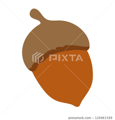 簡單的橡子插圖 126961589