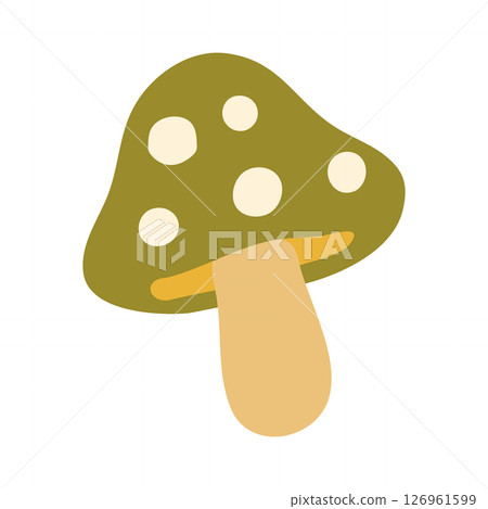 簡單的蘑菇插畫 126961599