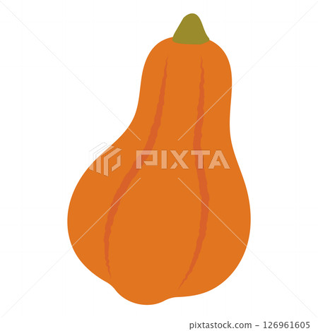Simple and cute pumpkin illustration Simple and cute pumpkin illustration 126961605