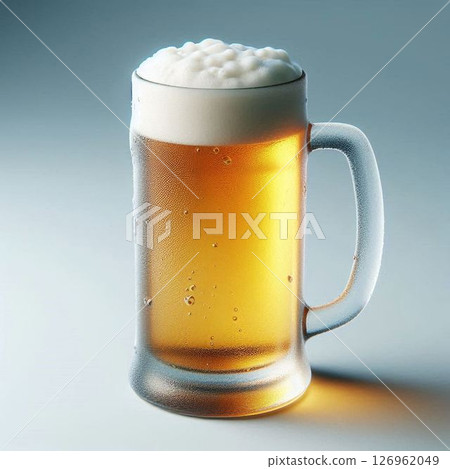Beer that entered a mug 126962049