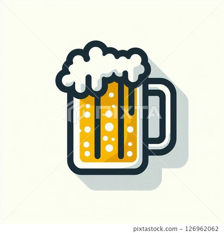 Beer that entered a mug 126962062