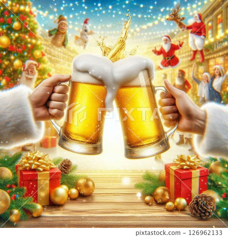 Beer that entered a mug 126962133