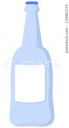 Blank label bottle 126962255