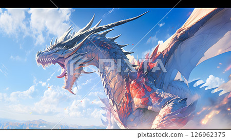 Landscape with dragons 126962375