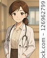 動漫風格女醫生 126962799