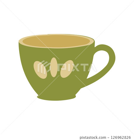 Green Tea Cup Illustration 126962826