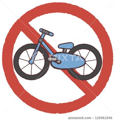No bicycles allowed illustrations No bicycles allowed illustrations 126962848