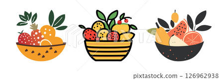 Fruit Bowls Images Graphics 126962938