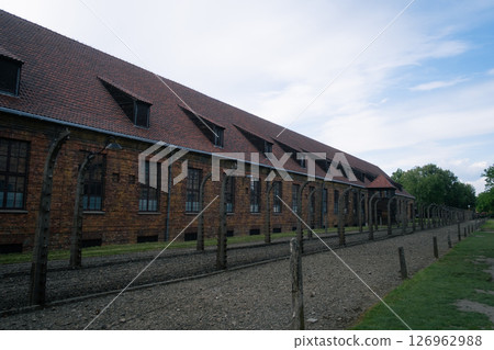 View of Auschwitz concentration camp 126962988