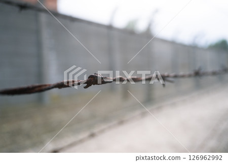 View of Auschwitz concentration camp View of Auschwitz concentration camp 126962992