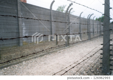 View of Auschwitz concentration camp View of Auschwitz concentration camp 126962993