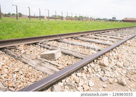 View of Auschwitz concentration camp View of Auschwitz concentration camp 126963035