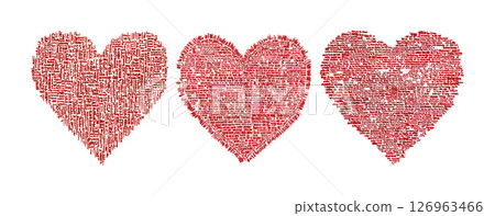 Red Heart Pattern Image 126963466