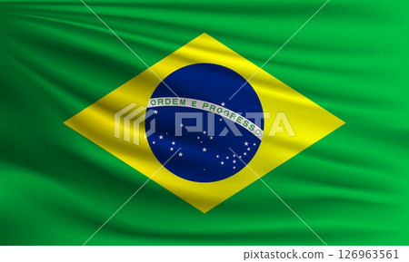 Vector flag of Brazil 126963561