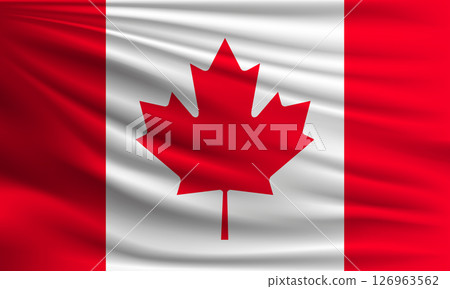Vector flag of Canada 126963562
