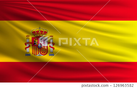 Vector flag of Spain 126963582