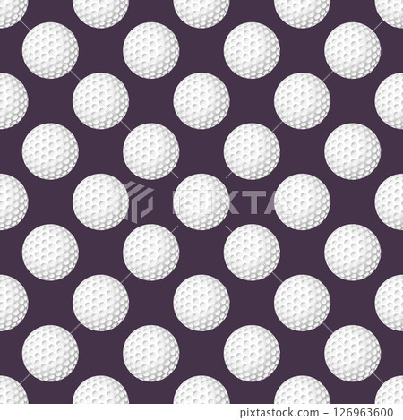 Golf balls seamless pattern on a background. Golf balls seamless pattern on a background. 126963600