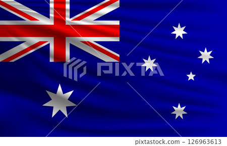 Vector flag of Australia Vector flag of Australia 126963613