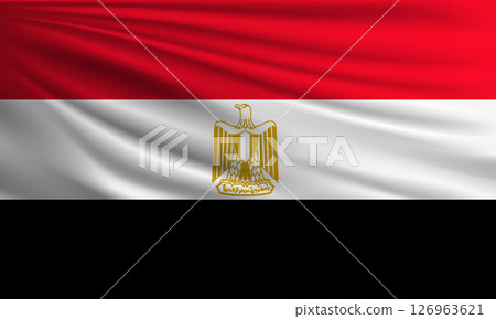 Vector flag of Egypt 126963621