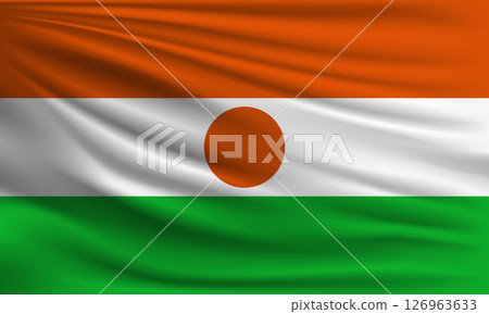 Vector flag of Niger 126963633