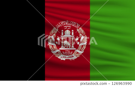 Vector flag of Afghanistan 126963990