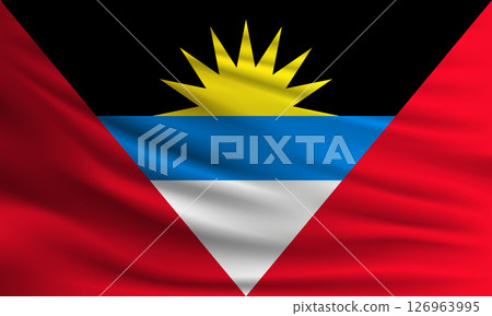 Vector flag of Antigua and Barbuda 126963995