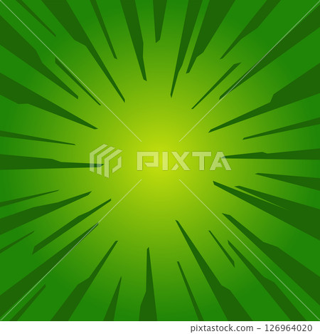 Bright green spiral rays background, comics,...-插圖素材 [126964020] - PIXTA圖庫
