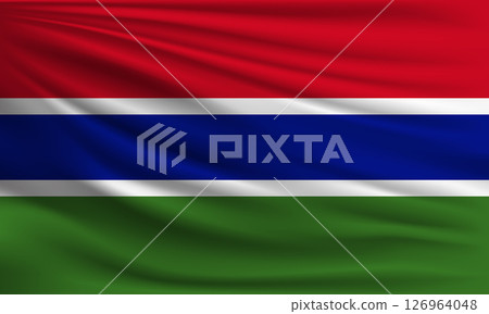 Vector flag of Gambia Vector flag of Gambia 126964048