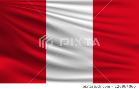 Vector flag of Peru 126964060