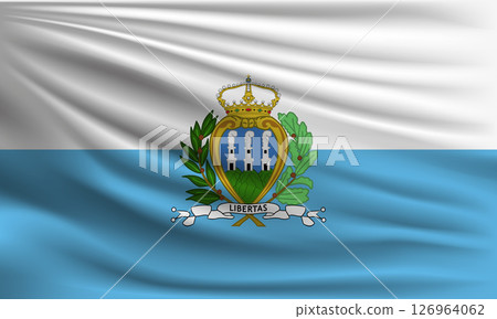 Vector flag of San Marino Vector flag of San Marino 126964062