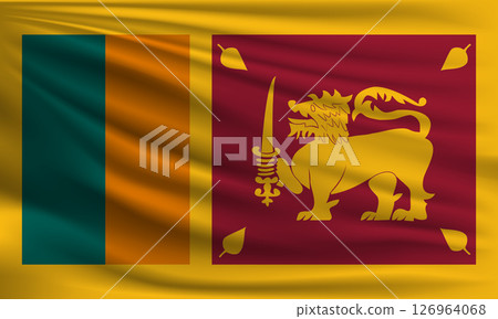Vector flag of Sri Lanka Vector flag of Sri Lanka 126964068