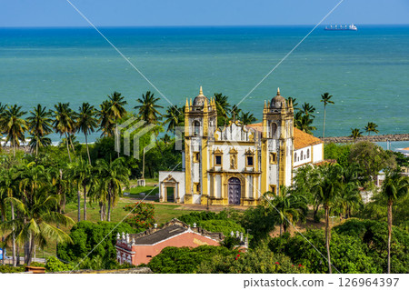 Historic church on the seafront 126964397