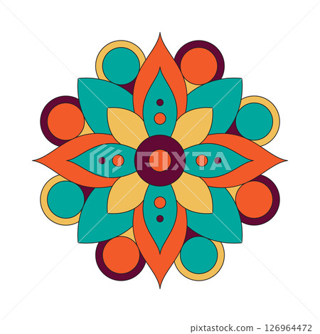 Flower Mandalas vintage decorative elements. 126964472