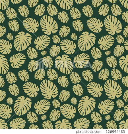 Luxury nature green background vector floral pattern. Luxury nature green background vector floral pattern. 126964483