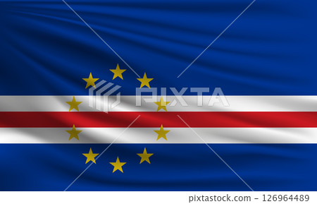 Vector flag of Cape Verde 126964489