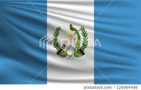 Vector flag of Guatemala 126964496