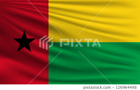 Vector flag of Guinea-Bissau 126964498