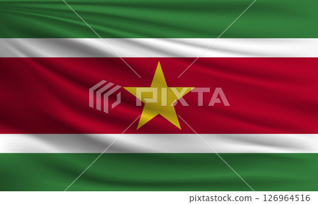 Vector flag of Suriname 126964516