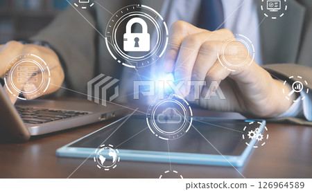 The concept of using an online cloud system The concept of using an online cloud system 126964589