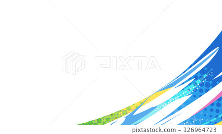 Cool effect-style frame material_16:9 126964723
