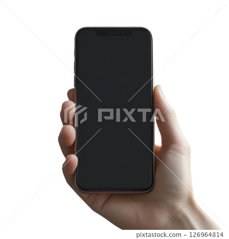 Male hand with smartphone Male hand with smartphone 126964814