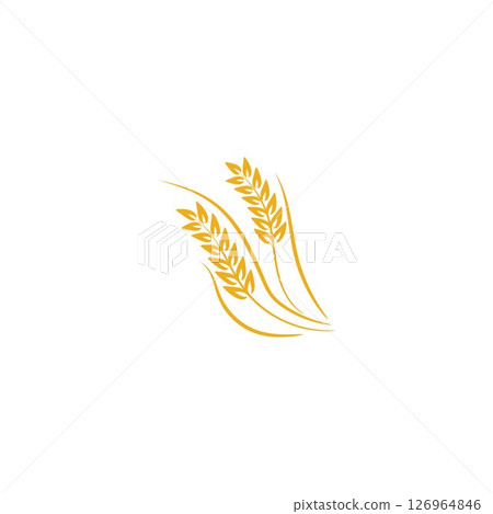 Agriculture Wheat logo template vector icon design Agriculture Wheat logo template vector icon design 126964846